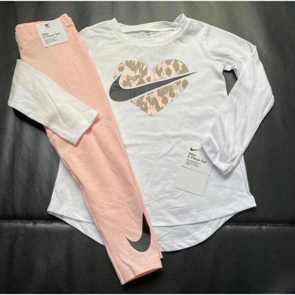 NWT Nike Leopard Print Tunic & Leggings Set Girls Size 6x
